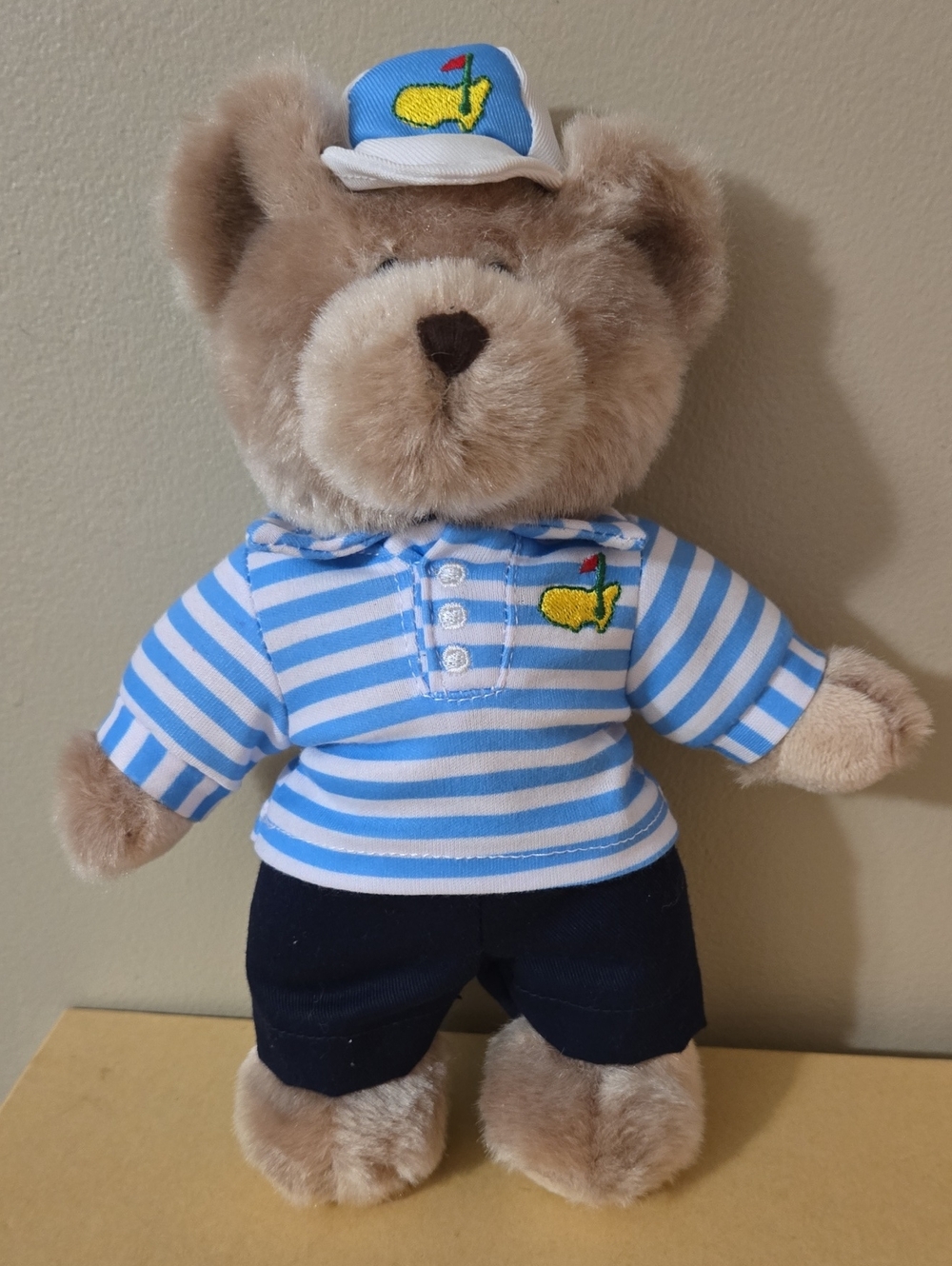 Masters 2017 Plush Teddy Bear in Blue Striped Outfit 11 Inches